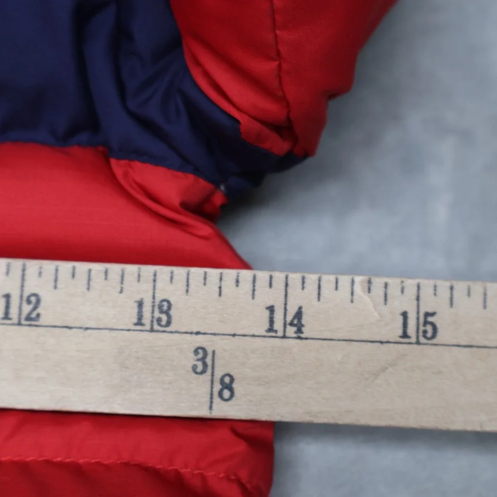 Ralph‎ Lauren Bunting Kids 24M Red Quilted Puffer Snowsuit Winter Mittens Footed